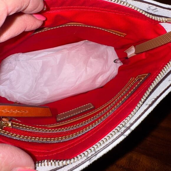 Dooney & Bourke Gretta Lani Crossbody White and Brown - Picture 10 of 16